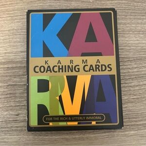 KARMA Coaching Cards - 50 Card Deck for the Rich & Utterly Immoral